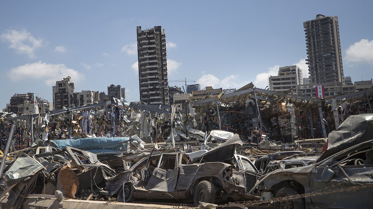 موقع انفجار مرفأ بيروت