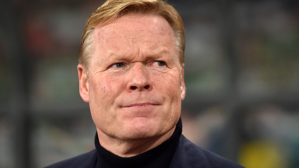 Koeman before a match between Belarus and the Netherlands in Minsk on October 13, 2019