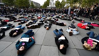 Paris'te kadın cinayetlerine karşı protesto -2019
