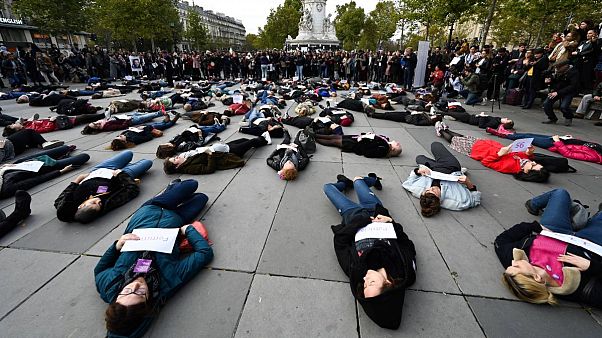 Paris'te kadın cinayetlerine karşı protesto -2019 Paris'te kadın cinayetlerine karşı protesto -2019