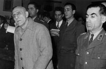 محاکمه محمد مصدق، نخست‌وزیر پیشین ایران در دادگاه نظامی پس از کودتای ۲۸ مرداد