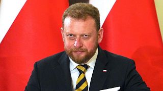 FILE- Lukasz Szumowski pictured during the swearing-in ceremony of new Polish government in November 2019.