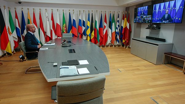 AB Konseyi Başkanı Charles Michel, Birlik'in liderleri ile telekonferans yaparak Belarus'ta seçimler sonrası yaşananları değerlendirdi AB Konseyi Başkanı Charles Michel, Birlik'in liderleri ile telekonferans yaparak Belarus'ta seçimler sonrası yaşananları değerlendirdi