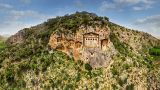Lycian King Tombs of Kaunos in Dalyan, Turkey