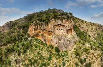 Lycian King Tombs of Kaunos in Dalyan, Turkey