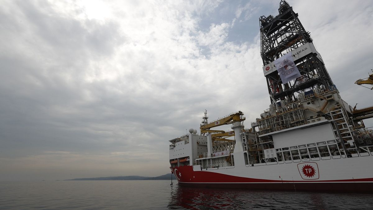 Turkish drillship 'Yavuz' crosses the Marmara Sea on its way to the Mediterranean amid ongoing disputes with Greece and Cyprus.