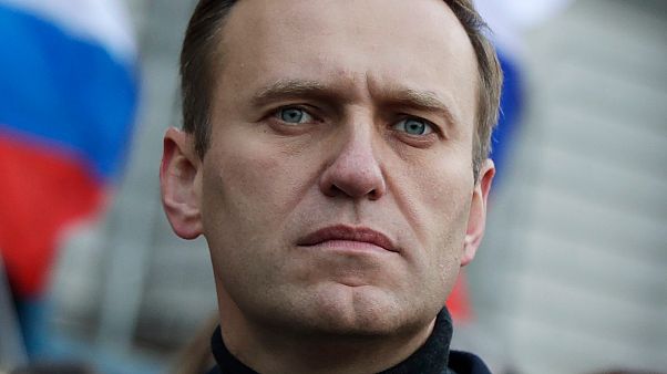 lexei Navalny takes part in a march in memory of opposition leader Boris Nemtsov in Moscow, Russia, Feb 29, 2020