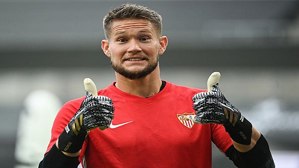 FC Sevilla'nın kalecisi Tomáš Vaclík FC Sevilla'nın kalecisi Tomáš Vaclík