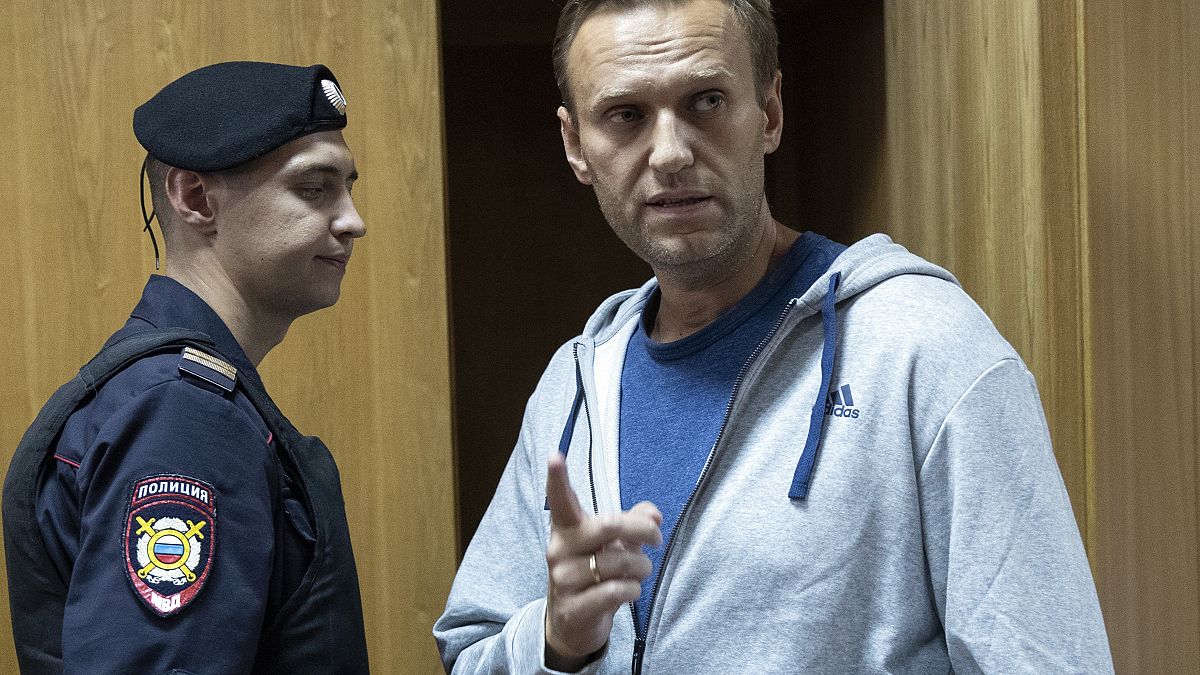 Alexei Navalny ante la corte en Moscú en 2018