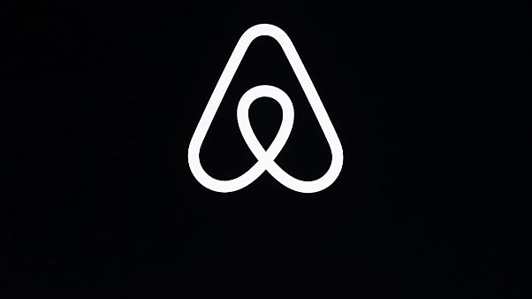 The Airbnb logo. The Airbnb logo.
