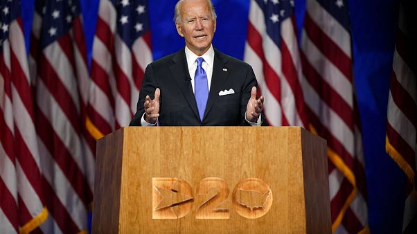 Hivatalosan is a Demokrata Párt elnökjelöltje Joe Biden, elfogadta a jelölést Hivatalosan is a Demokrata Párt elnökjelöltje Joe Biden, elfogadta a jelölést