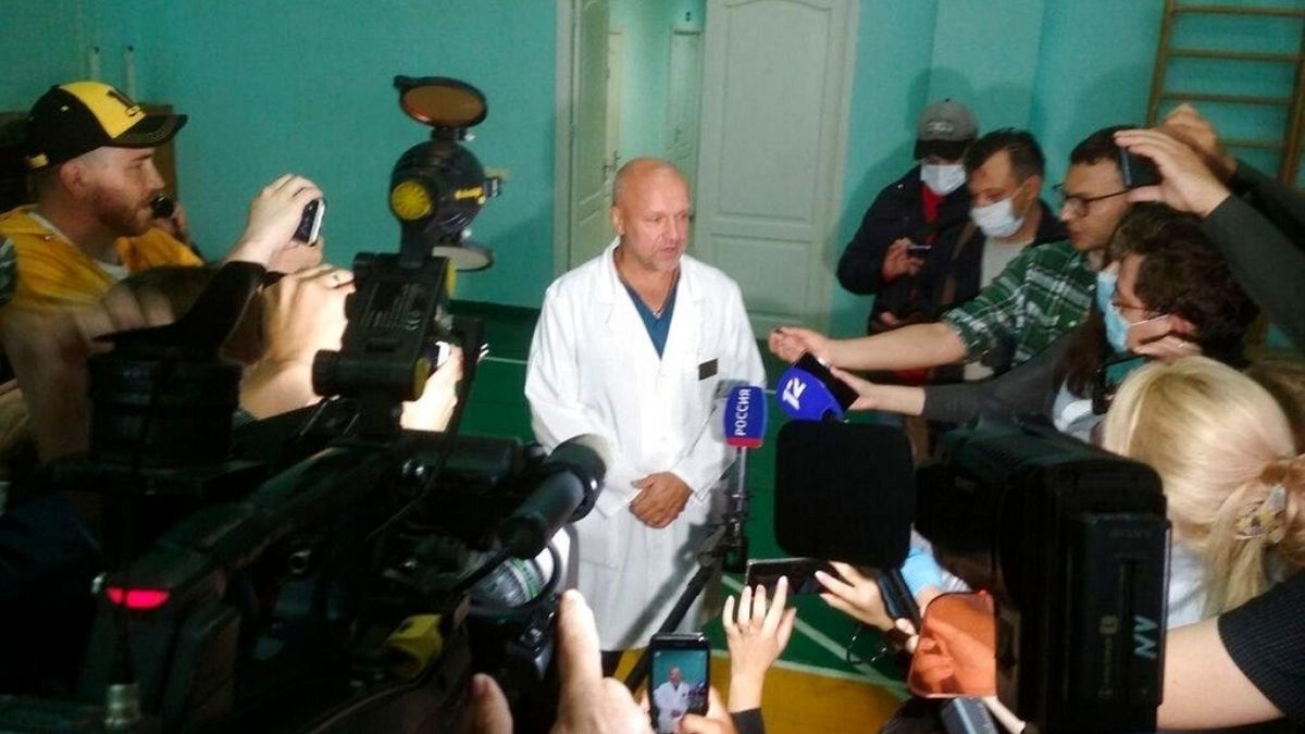 یکی از پزشکان بیمارستان امسک در روسیه