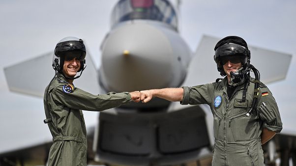 Israelischer und deutscher Kampfpilot in Nörvenich Israelischer und deutscher Kampfpilot in Nörvenich