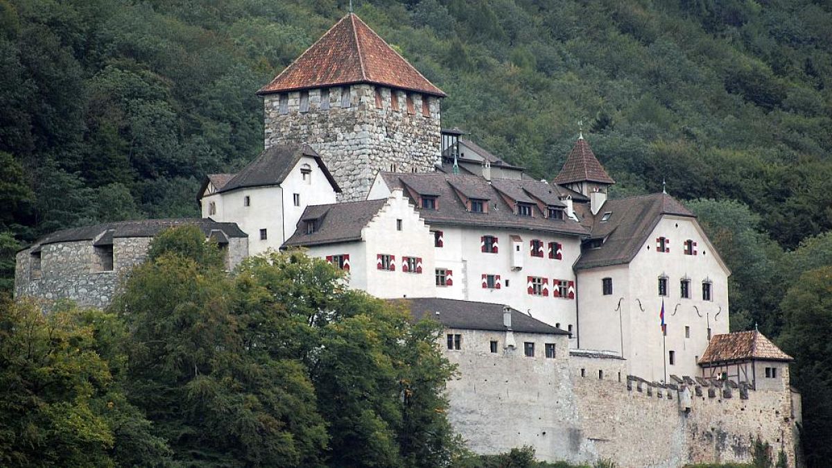 El Castillo de Vaduz, la casa de la familia real de Liechtenstein en Vaduz, Liechtenstein.