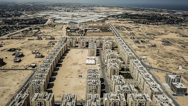 مدينة حمد" في خان يونس جنوب قطاع غزة مدينة حمد" في خان يونس جنوب قطاع غزة