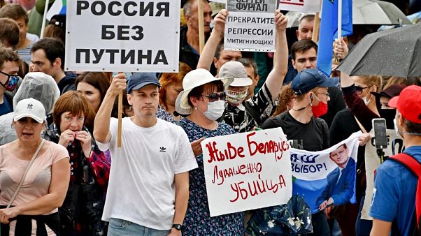 Πορείες συμπαράστασης στον συλληφθέντα κυβερνήτη του Χαμπάροφσκ Πορείες συμπαράστασης στον συλληφθέντα κυβερνήτη του Χαμπάροφσκ