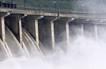 Hidroelektrik santral olarak kullanılan bir baraj, Maryland, ABD