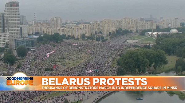 Thousands gather in Minsk to protests against President Lukashenko Thousands gather in Minsk to protests against President Lukashenko