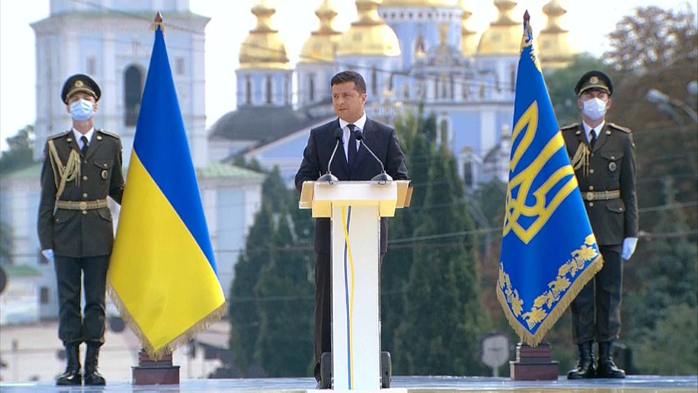 Ukrayna Bağımsızlık Günü: Başkan Zelenskiy ülkenin doğusundaki ateşkesin devam etmesini diledi