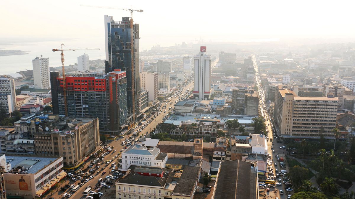 Imagem panorâmica da capital moçambicana, Maputo