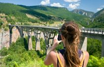 The Đurđevića Tara Bridge is located in northern Montenegro