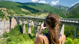 The Đurđevića Tara Bridge is located in northern Montenegro