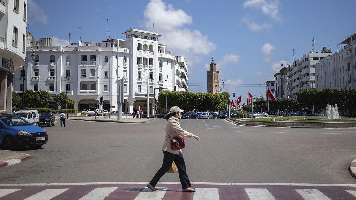 صورة لإحدى الساحات الرئيسة في العاصمة المغربية، الرباط