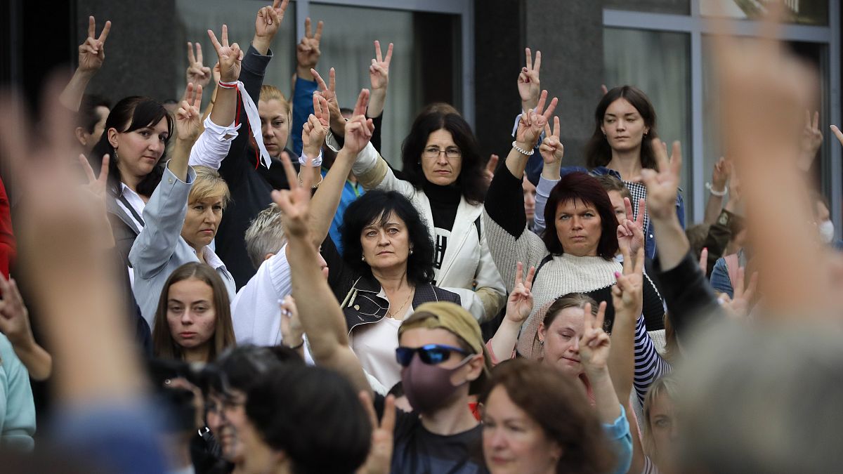 Протест учителей в Минске