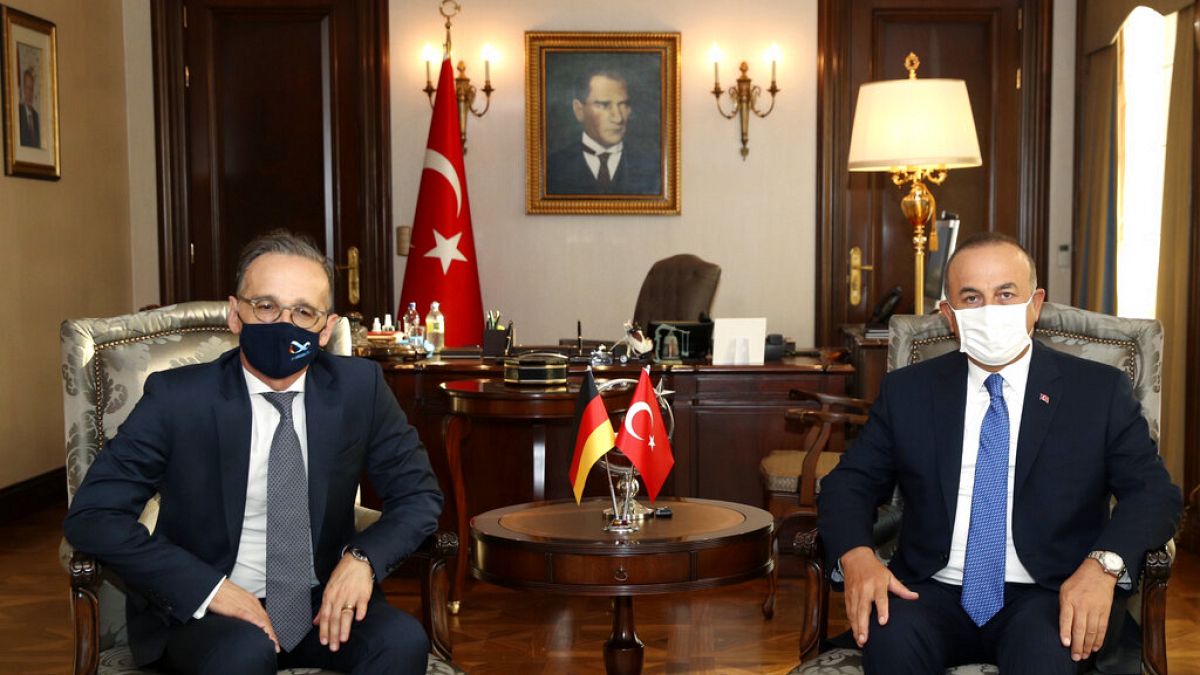 Ο ΥΠΕΞ της Γερμανίας, Χάικο Μάας, και ο ΥΠΕΞ της Τουρκίας, Μεβλούτ Τσαβούσογλου