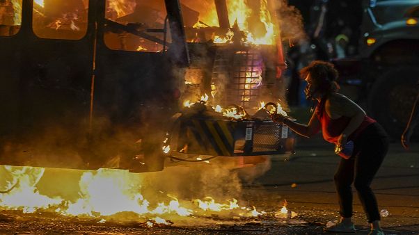 A state of emergency had been declared in Wisconsin after protests erupted on Monday. A state of emergency had been declared in Wisconsin after protests erupted on Monday.