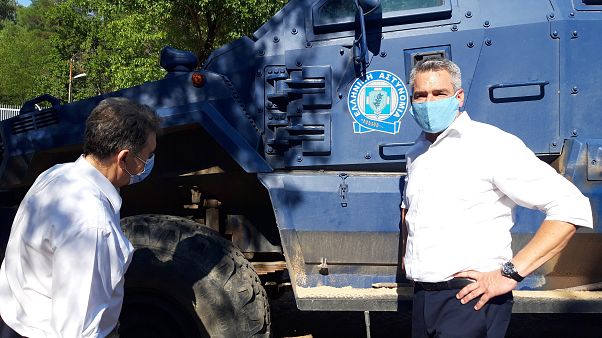 υπουργός Εσωτερικών της Αυστρίας, Καρλ Νεχάμερ με τον υπουργό Προστασίας του Πολίτη, Μιχάλη Χρυσοχοΐδη υπουργός Εσωτερικών της Αυστρίας, Καρλ Νεχάμερ με τον υπουργό Προστασίας του Πολίτη, Μιχάλη Χρυσοχοΐδη