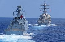 Doğu Akdeniz'de Türk ve Amerikan donanmaları deniz eğitimleri icra etti