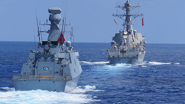 Doğu Akdeniz'de Türk ve Amerikan donanmaları deniz eğitimleri icra etti Doğu Akdeniz'de Türk ve Amerikan donanmaları deniz eğitimleri icra etti