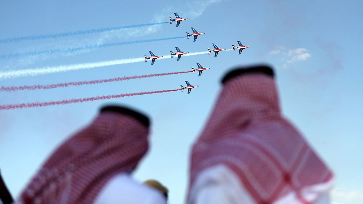 Légi bemutató az Egyesült Arab Emírségekben