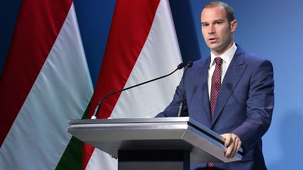 Hollik István a Kormányinfó sajtótájékoztatón a 2019. november 14-én Hollik István a Kormányinfó sajtótájékoztatón a 2019. november 14-én