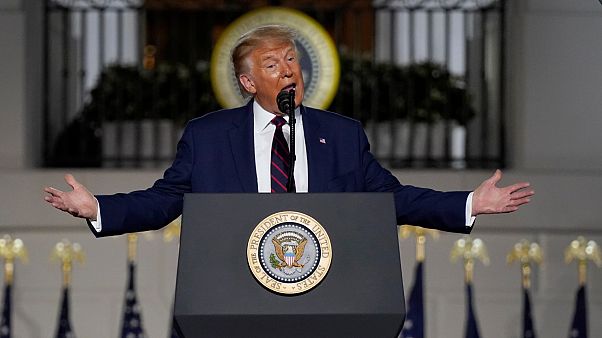 الرئيس الأميركي دونالد ترامب خلال كلمة الأمس الرئيس الأميركي دونالد ترامب خلال كلمة الأمس