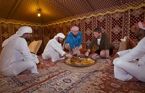 Dining in the Dubai desert and cooking beneath the sand