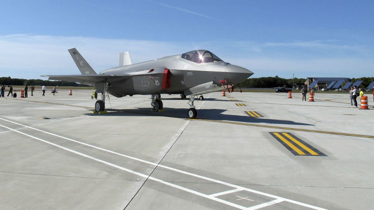 The first two F-35 fighter jets arrived on Thursday, Sept. 19, 2019, at the Vermont Air National Guard base in South Burlington