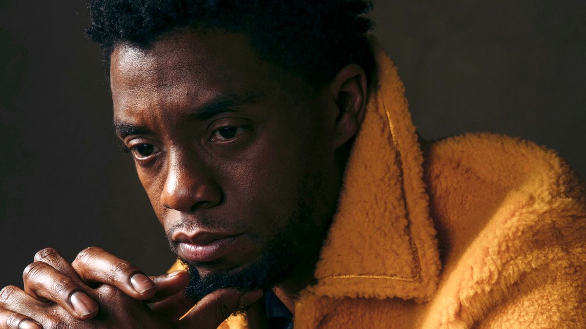 In this Feb. 14, 2018 photo, actor Chadwick Boseman poses for a portrait in New York to promote his film, "Black Panther