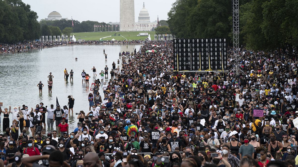 57 ans après le discours de Martin Luther King, une marche antiraciste à Washington