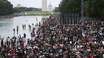 57 ans après le discours de Martin Luther King, une marche antiraciste à Washington