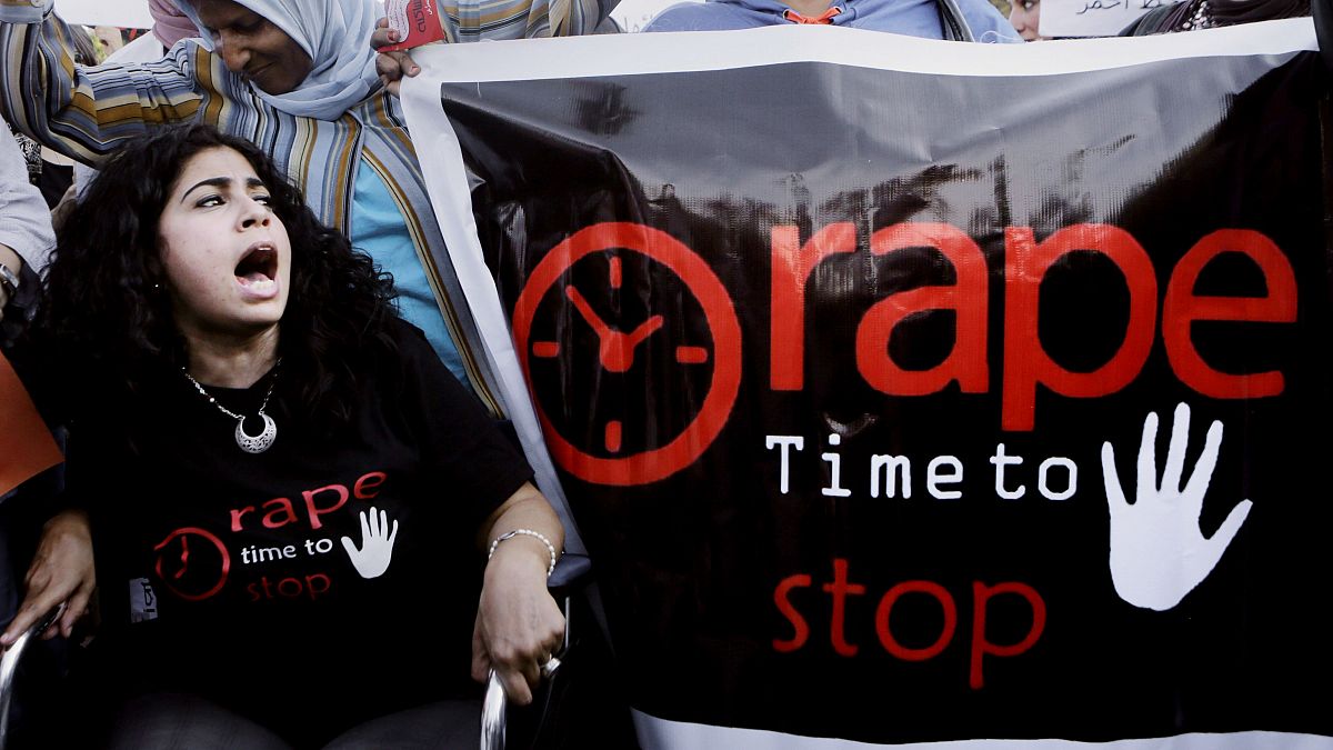 من تظاهرة ضدّ الاغتصاب في مصر في عام 2014 (أرشيف) 