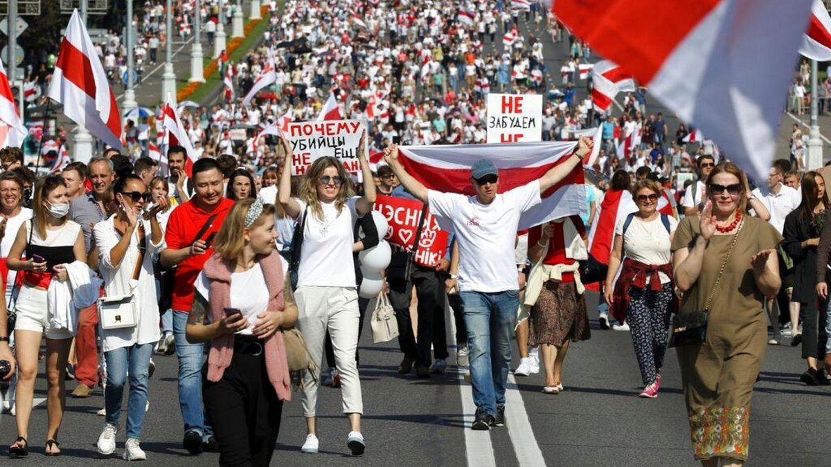 تظاهرات مخالفان در بلاروس