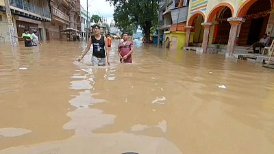 Las fuertes lluvias monzónicas inundan el centro de la India