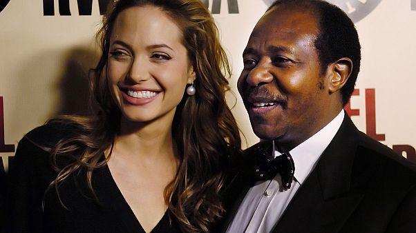 Paul Rusesabagina ile Angelina Jolie Paul Rusesabagina ile Angelina Jolie