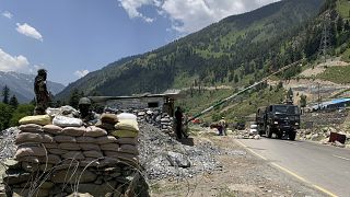 Posto de controlo do Exército indiano na região de Ladakh (arquivo)