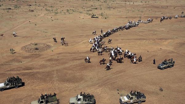 Una pattuglia al confine tra Sudan e Ciad vicino a Seleah, nel Darfur occidentale Una pattuglia al confine tra Sudan e Ciad vicino a Seleah, nel Darfur occidentale