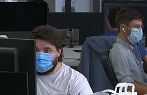 Employees at a Paris startup 'Yoopies' have been told to wear masks in open office spaces before rules from the Labour ministry were adapted. 