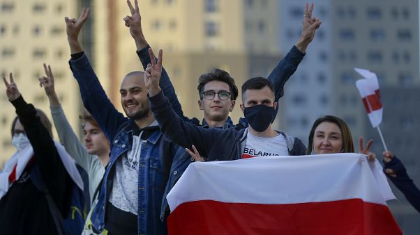 Протестующие в Минске 28 августа 2020 Протестующие в Минске 28 августа 2020