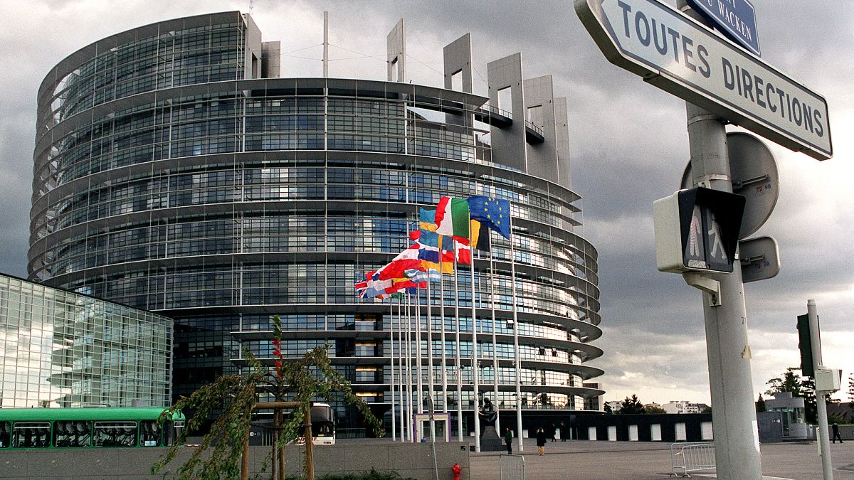 Az Európai Parlament épülete Strasbourgban
